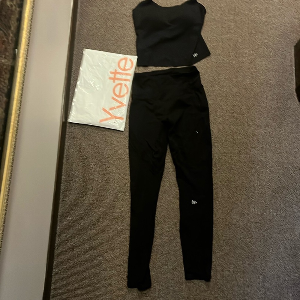 Yvette workout leggings and top